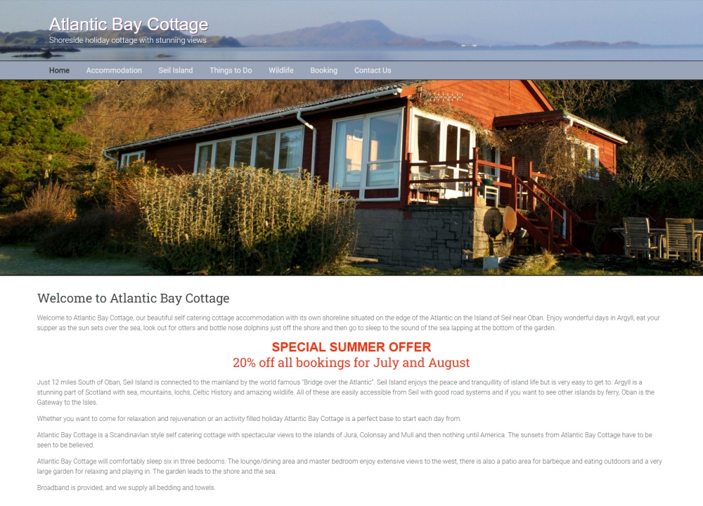 Atlantic Bay Cottage, Isle of Seil