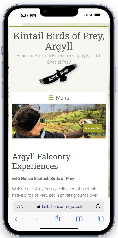 Kintail Birds of Prey Website