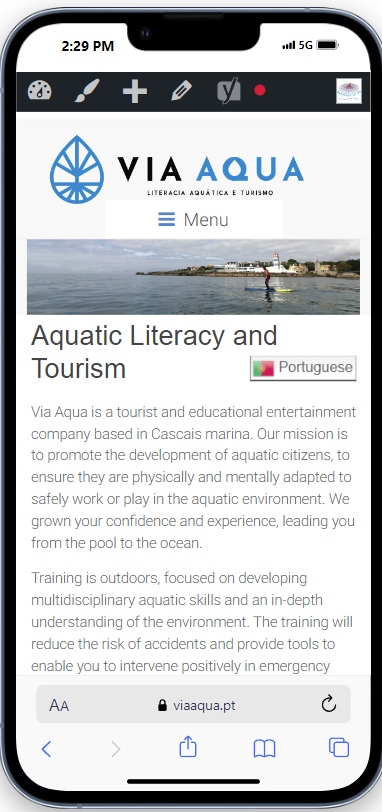 Via Aqua - Mobile View