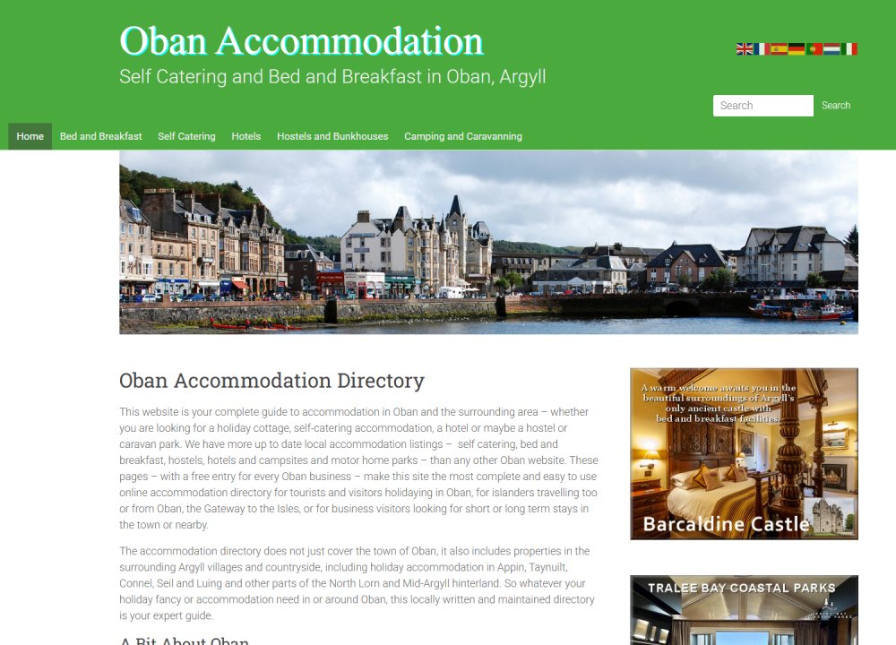 Oban Accommodation Directory